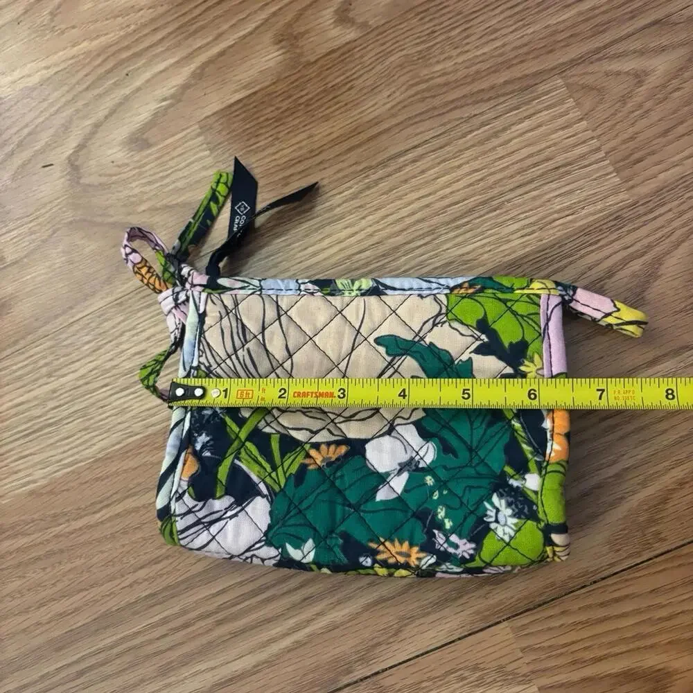 Vera Bradley Bloom Bloom Tie Cosmetic Makeup Bag/Wallet - Picture 4 of 6